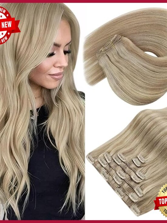 20 Inch Clip In Human Hair Extensions 120g Remy Hair for Volume Length